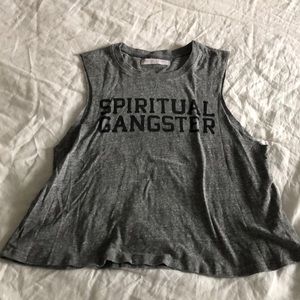 Spiritual Gangster Varsity Crop Top